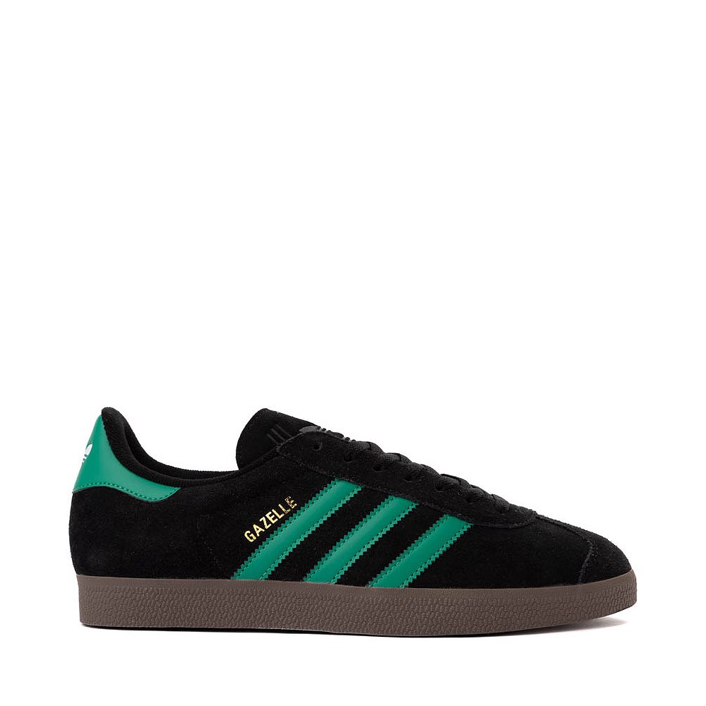 Mens adidas Gazelle Athletic Shoe - Black / Court Green / Gum