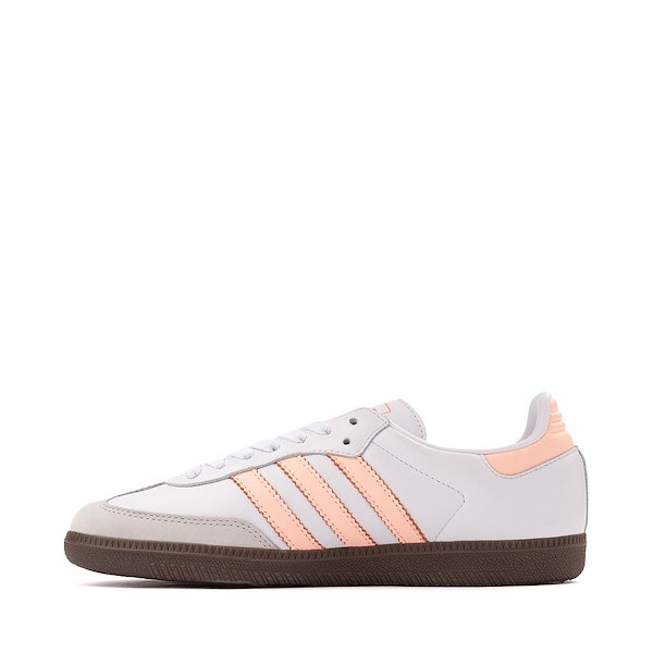 alternate view Womens adidas Samba OG Athletic Shoe - White / Clear Orange / Semi Coral / GumALT1