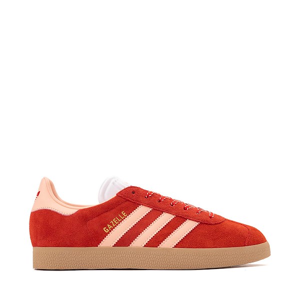 Womens adidas Gazelle Athletic Shoe Better Scarlet Glow Pink Gold Metallic