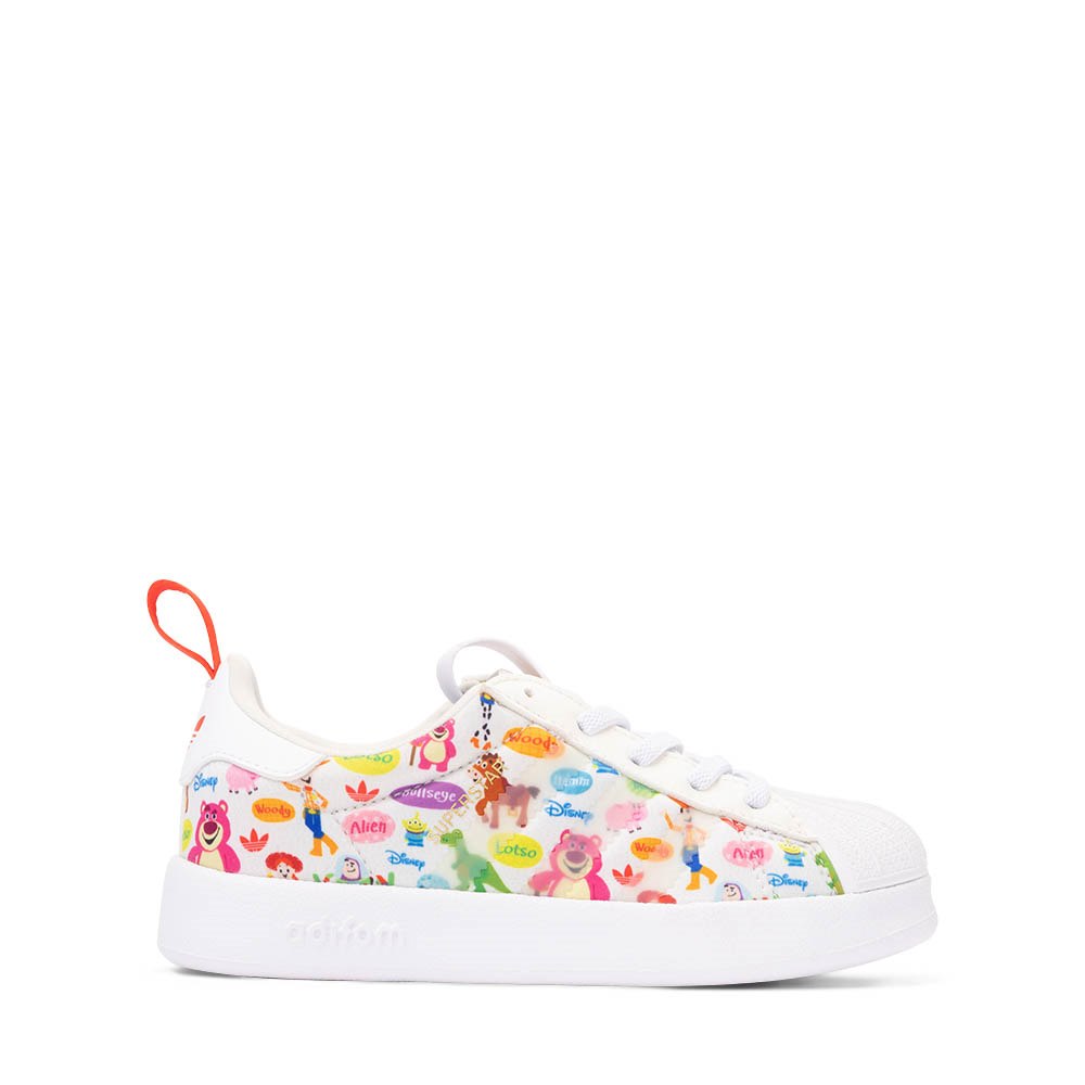 adidas Disney Pixar Toy Story adiFOM Superstar 360 Athletic Shoe - Little Kid - Off White / White