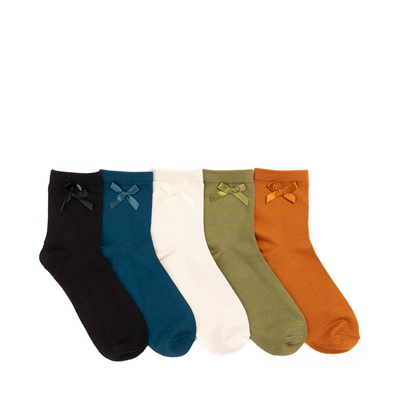 adidas Trefoil Quarter Socks 6 Pack - Black / White