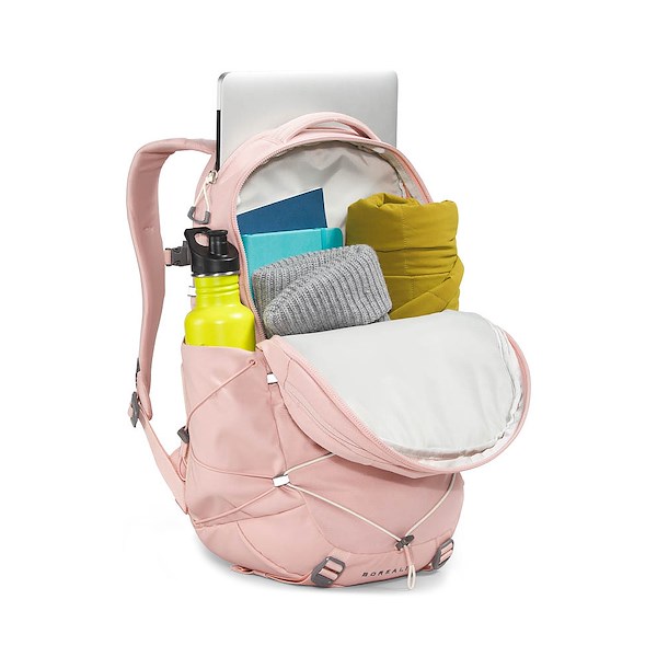 alternate view Womens The North Face Borealis Backpack - Pink Moss Dark Heather / Gardinia WhiteALT1