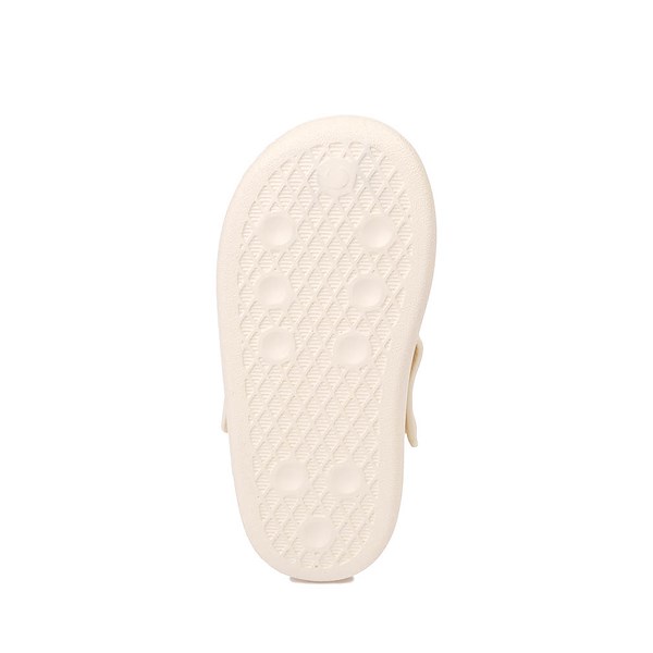 alternate view adidas Adifom Adilette Slide Sandal - Toddler / Little Kid - Cream White / Active Purple / Better ScarletALT3