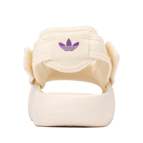 alternate view adidas Adifom Adilette Slide Sandal - Toddler / Little Kid - Cream White / Active Purple / Better ScarletALT4