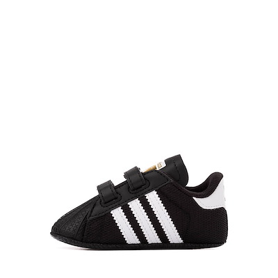 adidas Superstar II Crib Shoe - Baby - Core Black / White / Gold Metallic |  Journeys