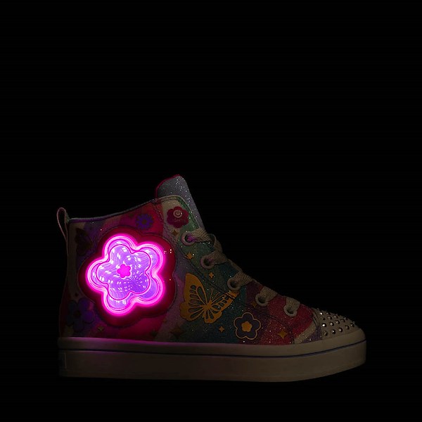 alternate view Skechers Twinkle Toes®: Twi-Lites 2.0 Flower Burst Sneaker - Little Kid - MulticolorALT1