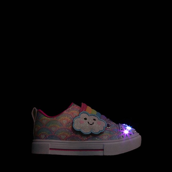 alternate view Skechers Twinkle Toes®: Twinkle Sparks Cloud Cutie Sneaker - Toddler - MulticolorALT1
