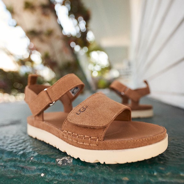 alternate view UGG® Goldenstar Sandal - Little Kid / Big Kid - ChestnutHERO