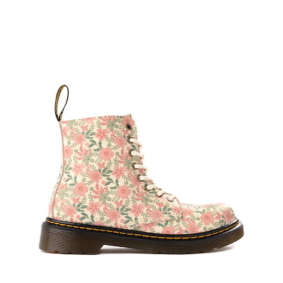 Main view of Dr. Martens 1460 8-Eye Pop Floral Boot - Little Kid / Big Kid - Pink