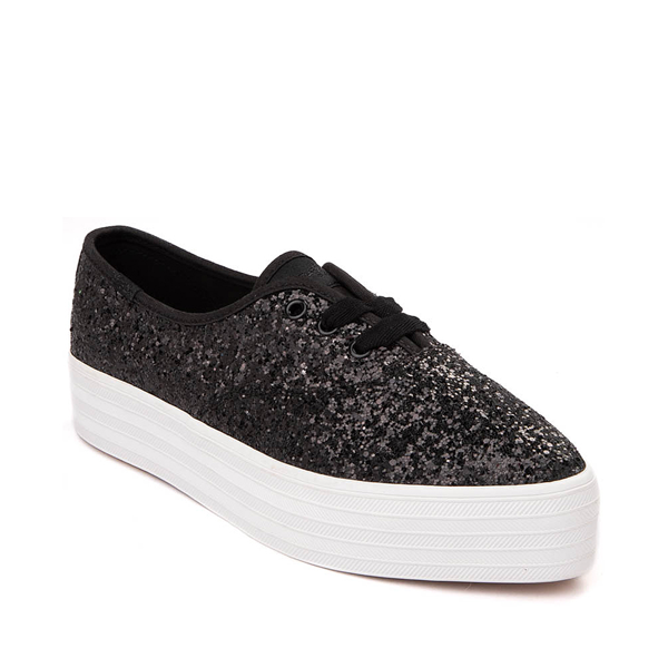 Womens Keds Point Glitter Celebrations Platform Sneaker - Black | Journeys