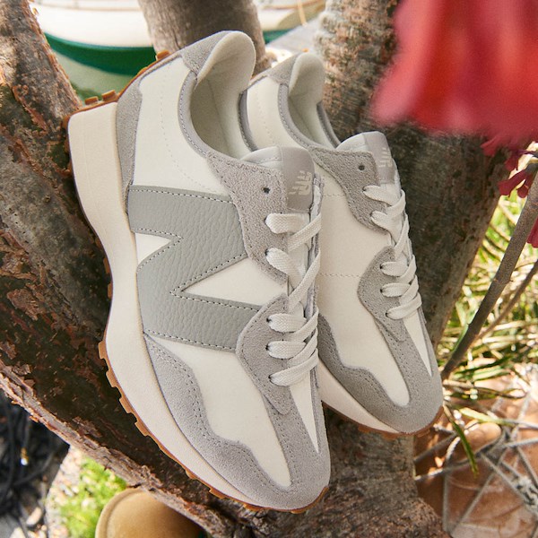 alternate view Womens New Balance 327 Athletic Shoe - Raincloud / ReflectionHERO