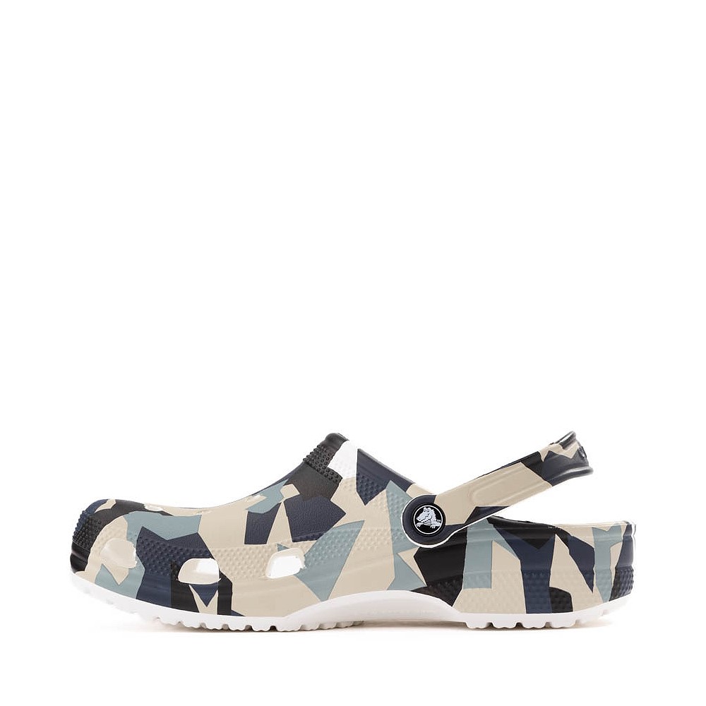 Amazon.com | Crocs Unisex Adult Classic Camo Clogs, Black, 4