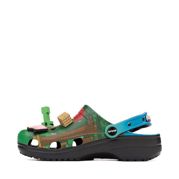 alternate view Minecraft x Crocs Classic Clog - Green / MulticolorALT1