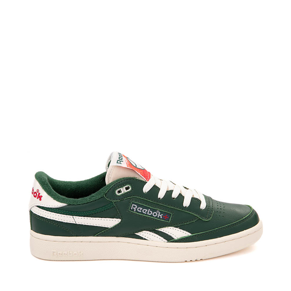 Reebok Club C Revenge Vintage Athletic Shoe - Dark Green / Chalk Neon Cherry