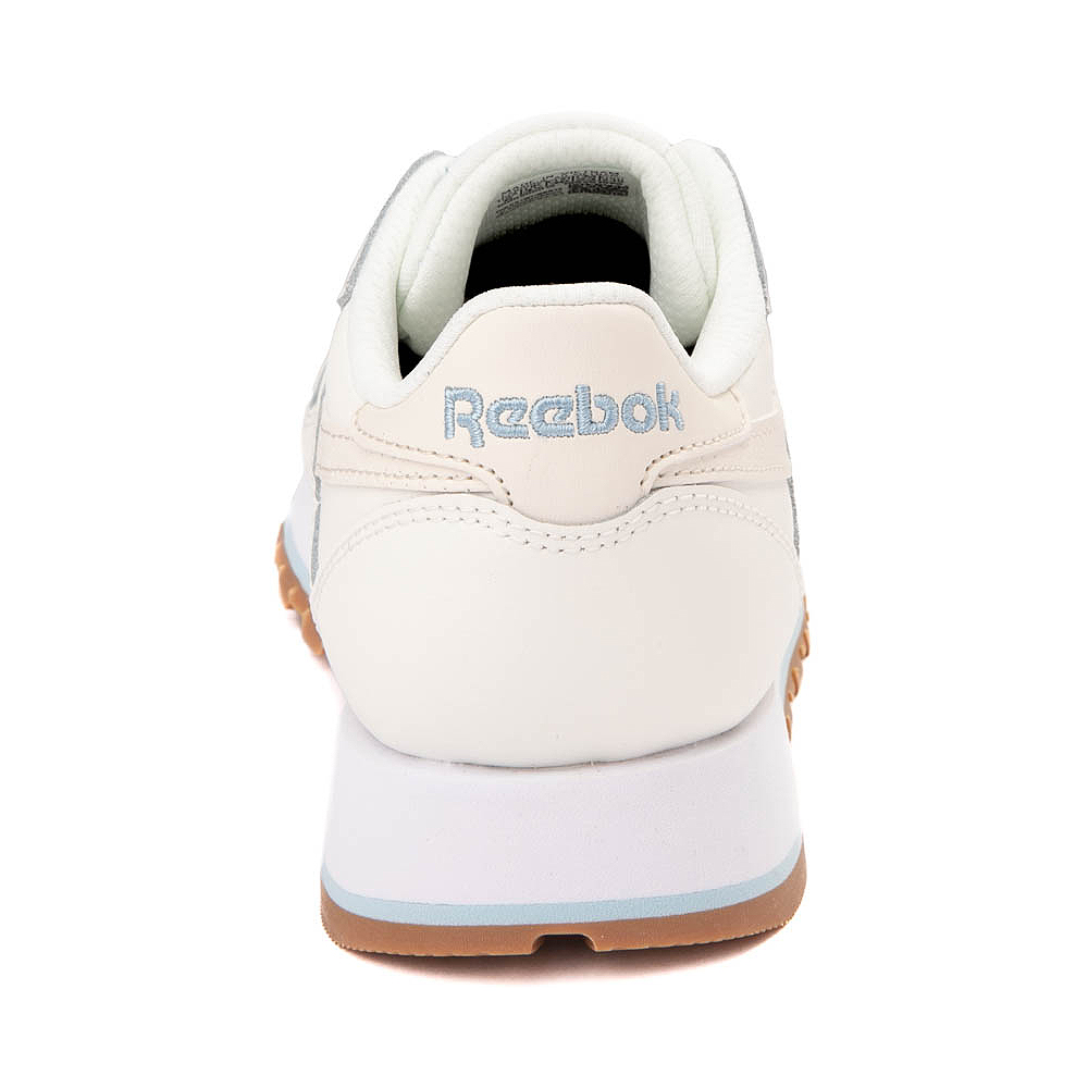 Womens Reebok Classic Leather Athletic Shoe Chalk Soft Blue Journeys