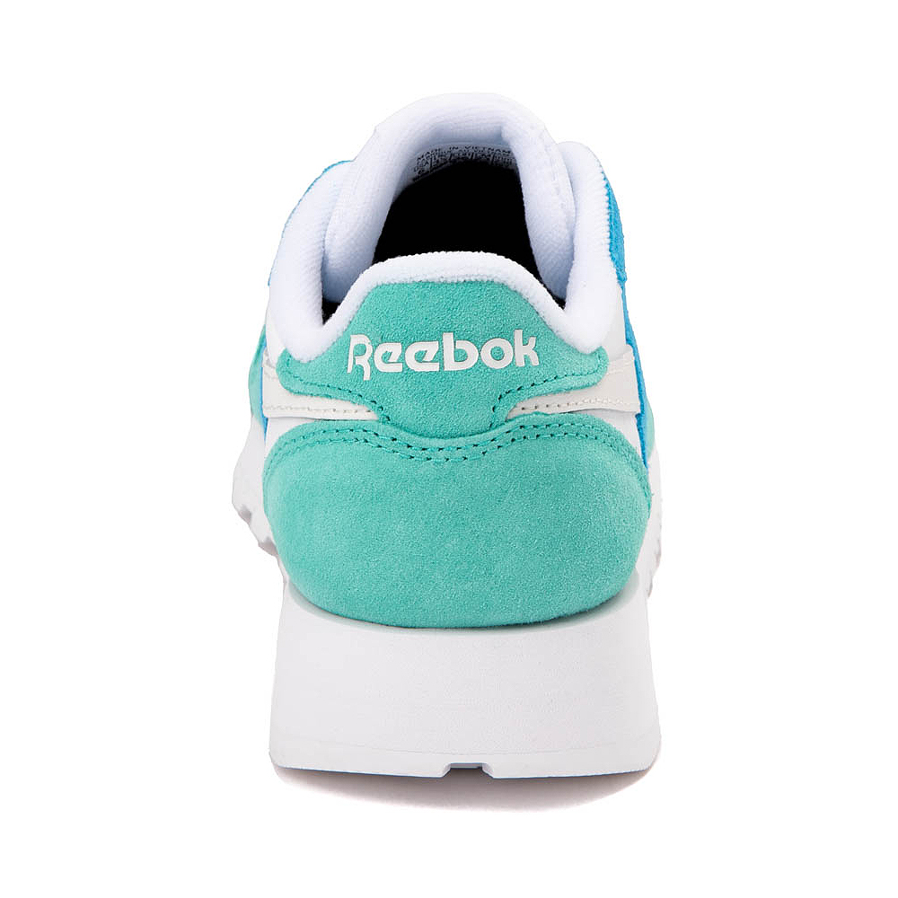 Womens Reebok Classic Leather Athletic Shoe White Unleashed Green Journeys 2158