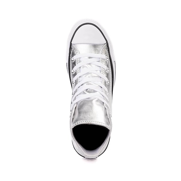 alternate view Converse Chuck Taylor All Star High-Top Metallic Sneaker - SilverALT2