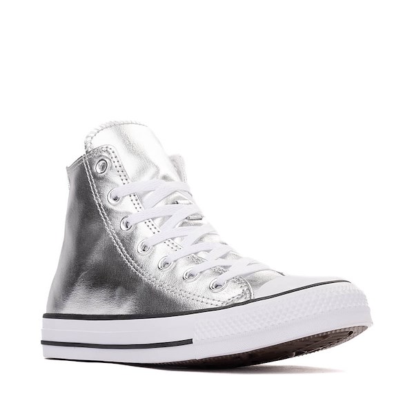 alternate view Converse Chuck Taylor All Star High-Top Metallic Sneaker - SilverALT5