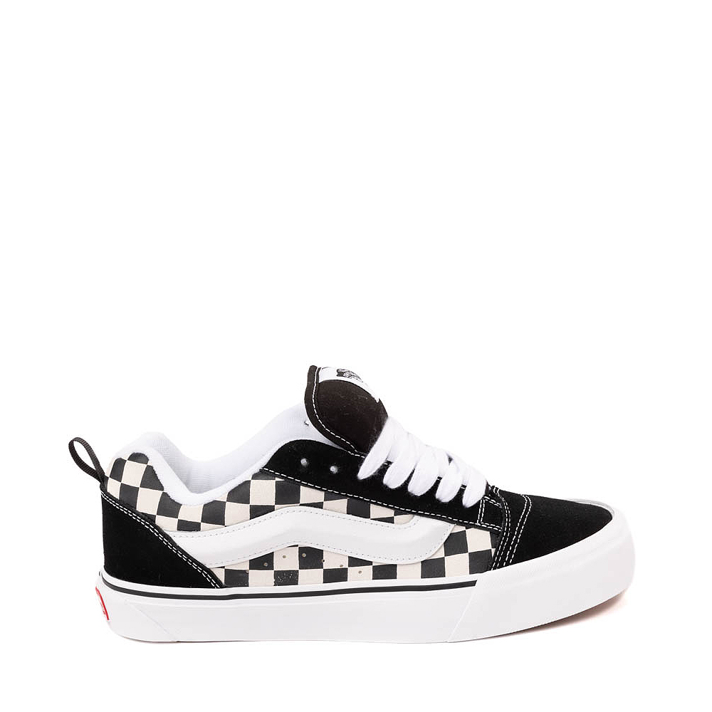 Vans Knu Skool Checkerboard Skate Shoe Black White Journeys