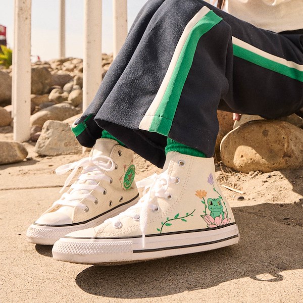 alternate view Converse Chuck Taylor All Star Frog Garden High-Top Sneaker - Little Kid - EgretALT1C