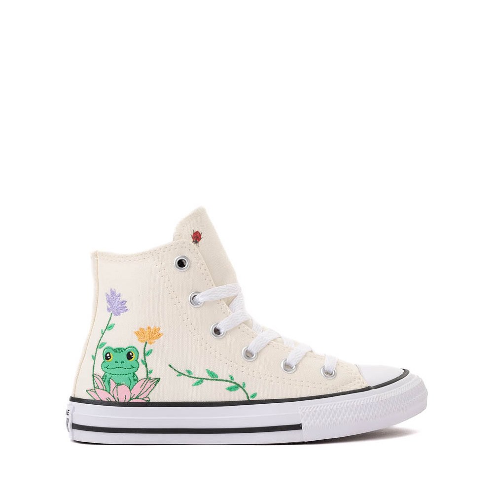 Converse Chuck Taylor All Star Frog Garden High-Top Sneaker - Little Kid - Egret