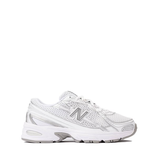 New Balance 740 Athletic Shoe - Big Kid - White / Silver Metallic