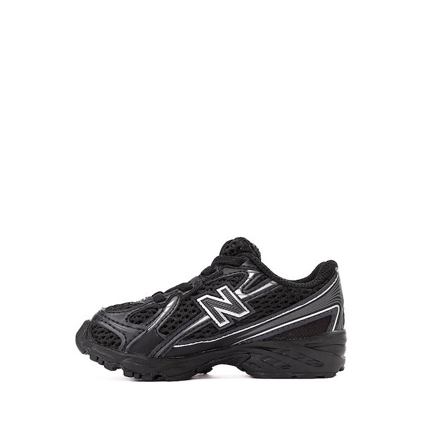 alternate view New Balance 740 Athletic Shoe - Baby / Toddler - Black / Silver MetallicALT1