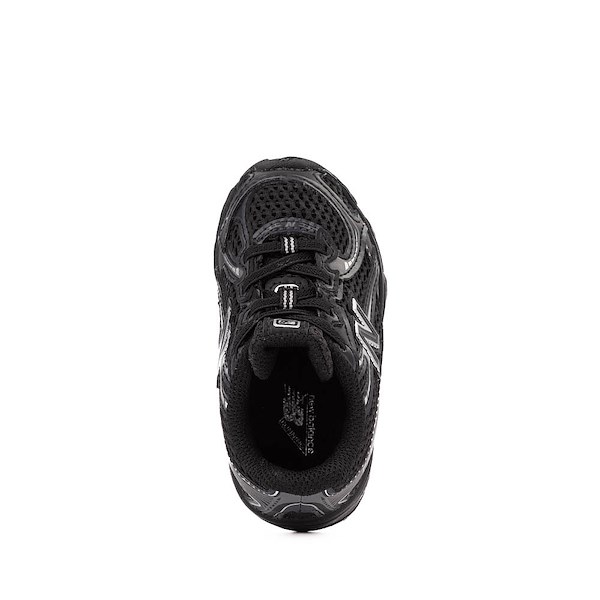 alternate view New Balance 740 Athletic Shoe - Baby / Toddler - Black / Silver MetallicALT2