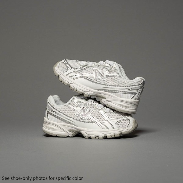alternate view New Balance 740 Athletic Shoe - Baby / Toddler - White / Silver MetallicHERO