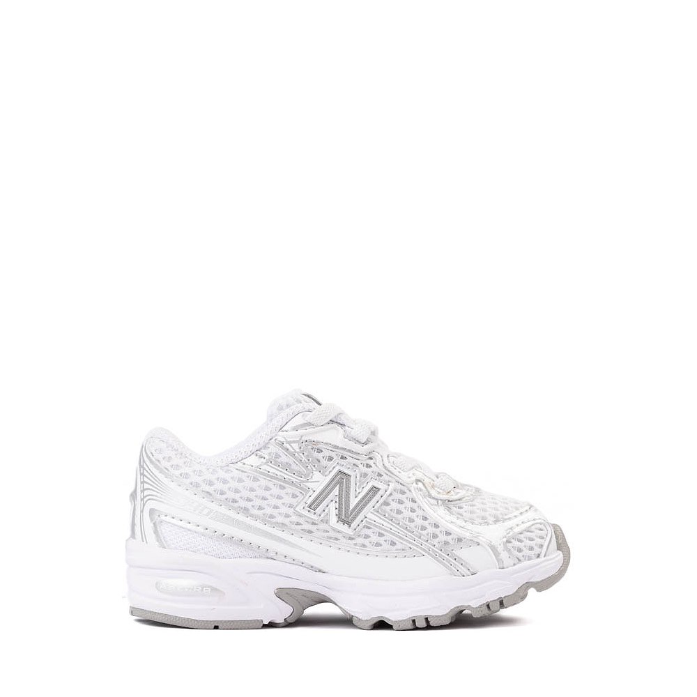 New Balance 740 Athletic Shoe - Baby / Toddler - White / Silver Metallic