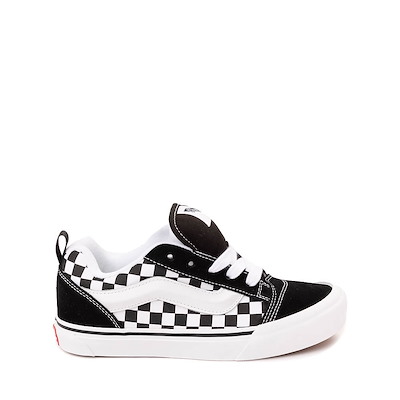 Vans Knu Skool Checkerboard Skate Shoe Big Kid Black White Journeys