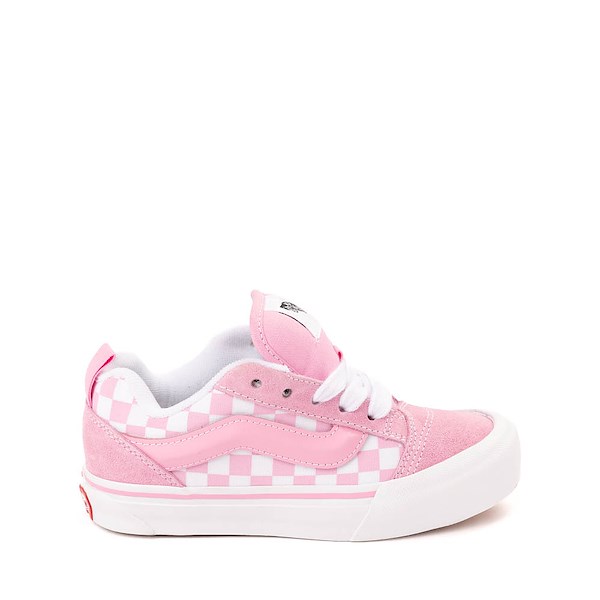 Vans Knu Skool Checkerboard Skate Shoe Little Kid Pink White