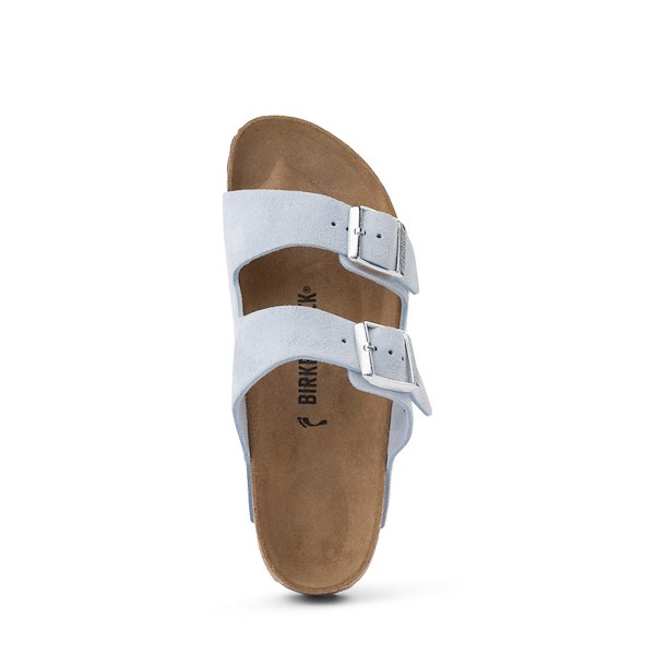 alternate view Womens Birkenstock Arizona Soft Footbed Slide Sandal - Baby BlueALT2