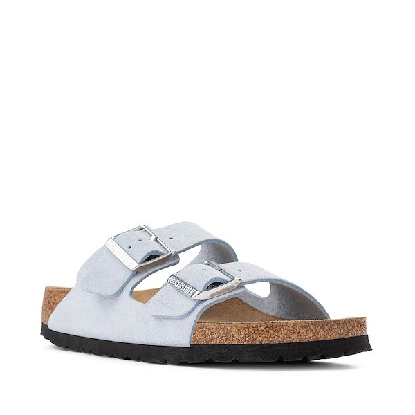 alternate view Womens Birkenstock Arizona Soft Footbed Slide Sandal - Baby BlueALT5