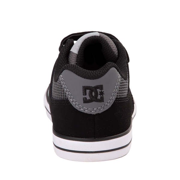 alternate view DC Pure Elastic Skate Shoe - Little Kid / Big Kid - Grey / OrangeALT4