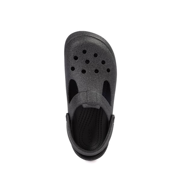 alternate view Crocs Classic Mary Jane Glitter Clog - Little Kid / Big Kid - BlackALT2