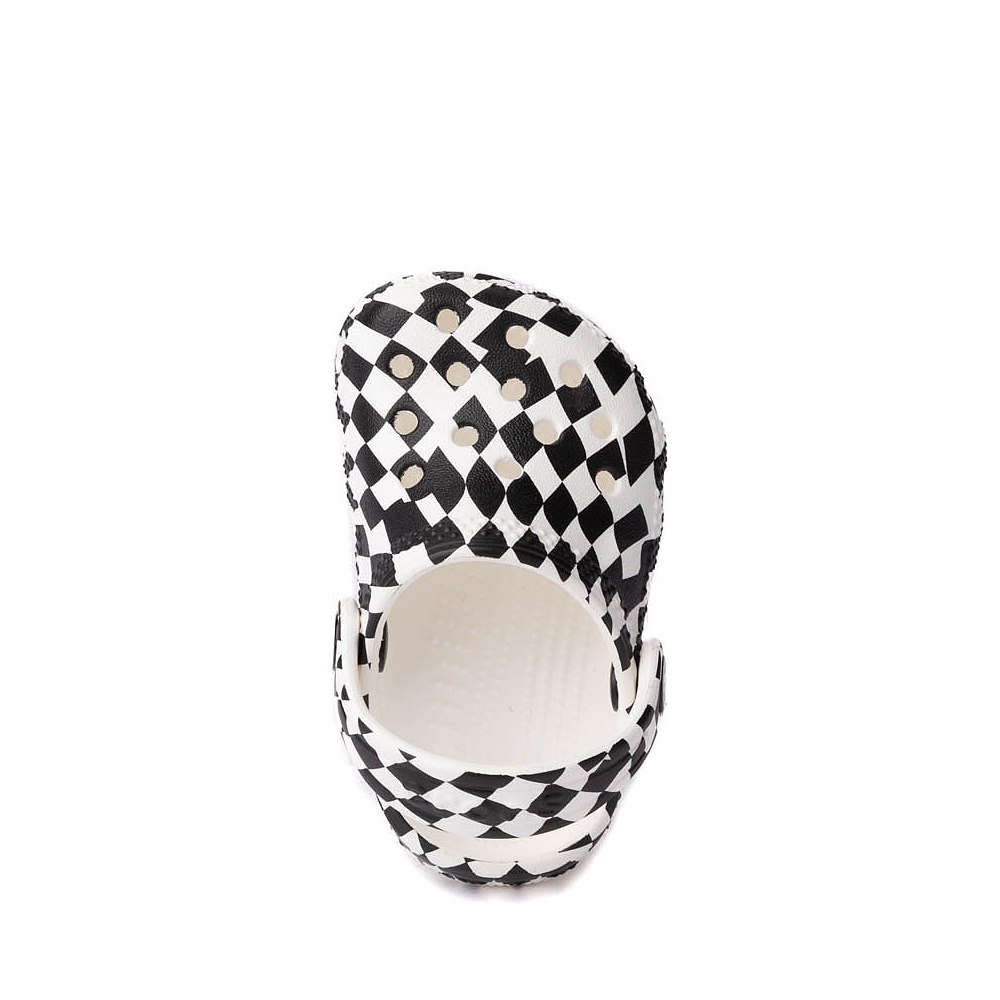 Crocs Littles™ Warped Checker Clog - Baby - White / Black | Journeys