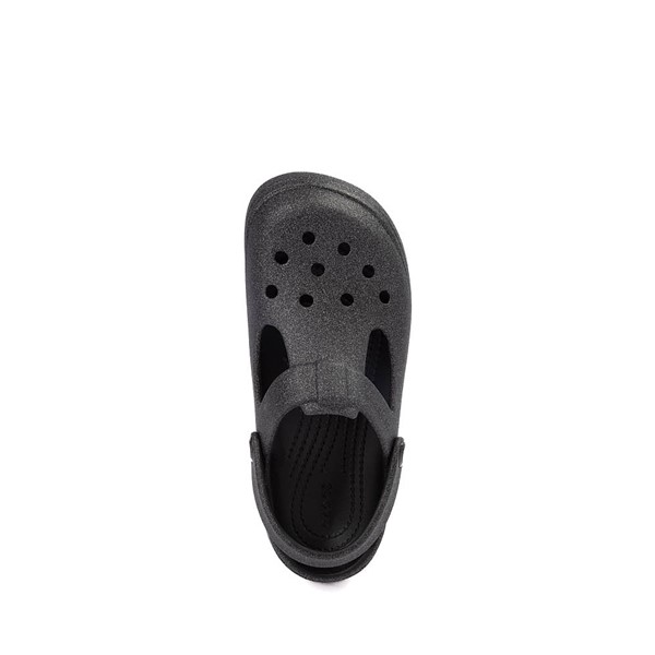 alternate view Crocs Classic Mary Jane Glitter Clog - Baby / Toddler - BlackALT2