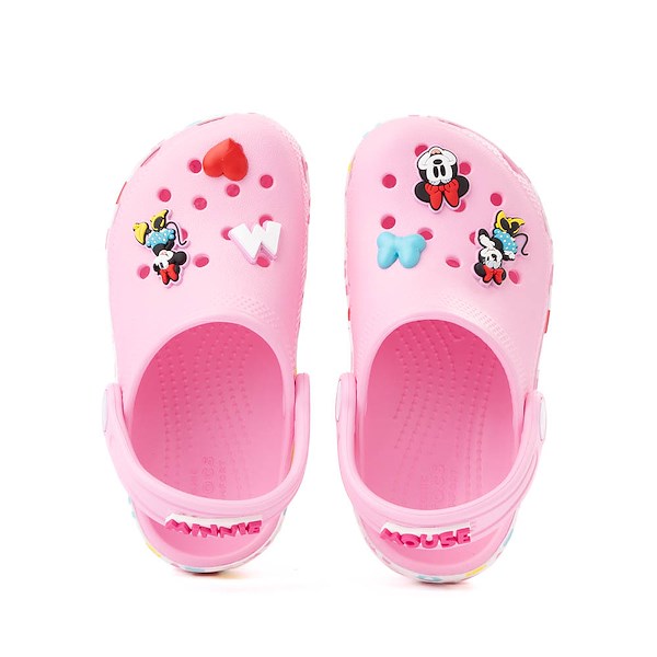 NEW Crocs Disney Fur lined Minnie Mouse pink deals bow shoes c12