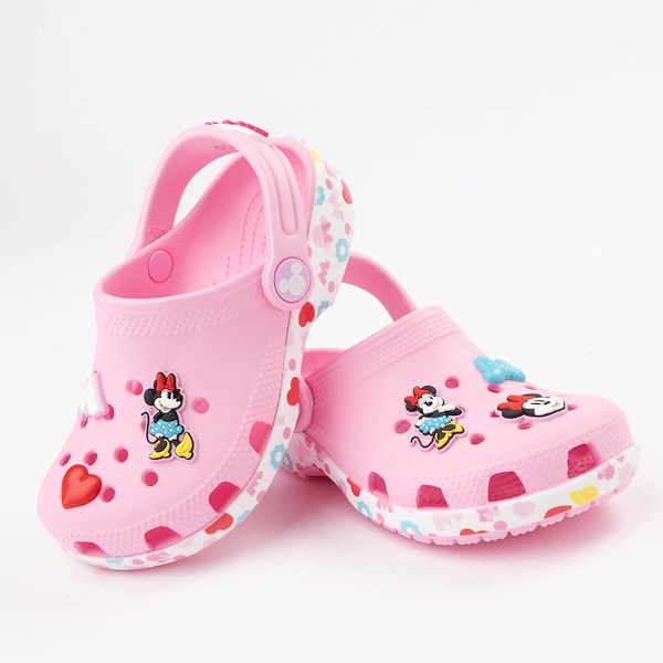 alternate view Disney Crocs Minnie Mouse & Friends Classic Clog - Baby / Toddler - PinkHERO