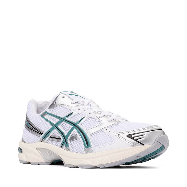 alternate view ASICS Gel-1130 Athletic Shoe - White / Rainy LakeALT5