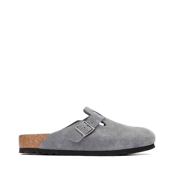 Mens Birkenstock Boston Soft Footbed Clog - Basalt Grey