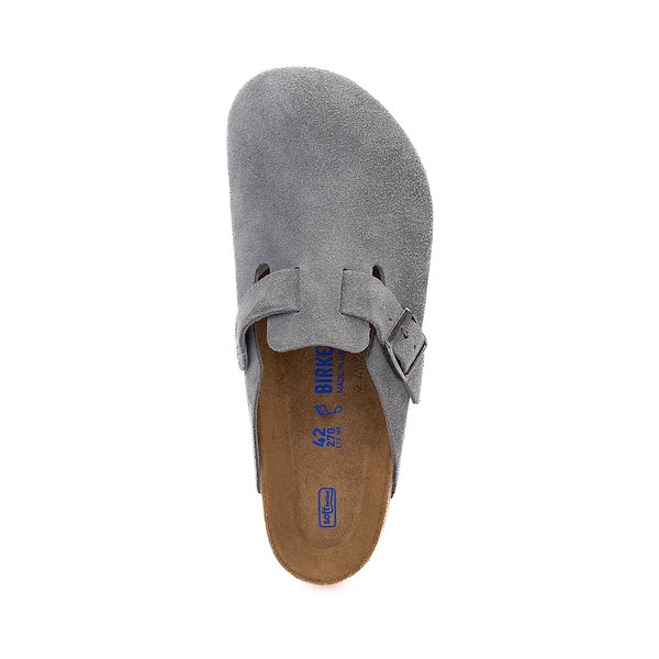 Mens Birkenstock Boston Soft Footbed Clog - Basalt Grey