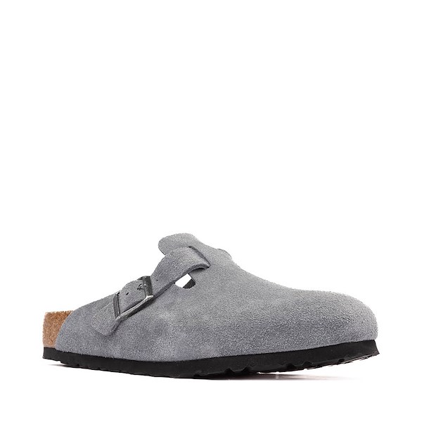 Mens Birkenstock Boston Soft Footbed Clog - Basalt Grey