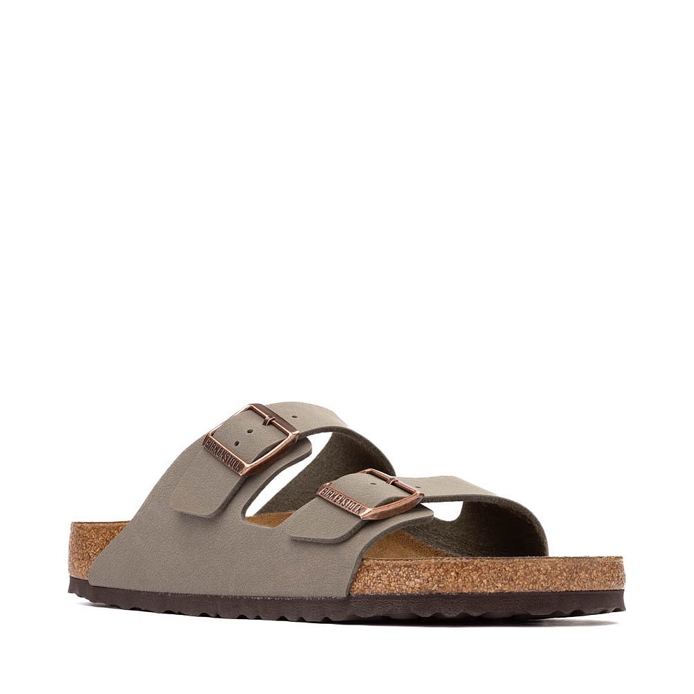 Mens Birkenstock Arizona Slide Sandal - Stone | Journeys