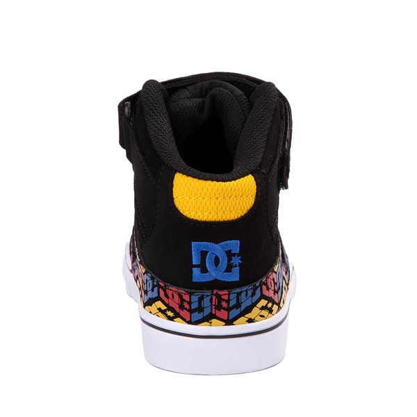 alternate view DC Pure Hi EV Skate Shoe - Little Kid / Big Kid - Black / Red / MulticolorALT4
