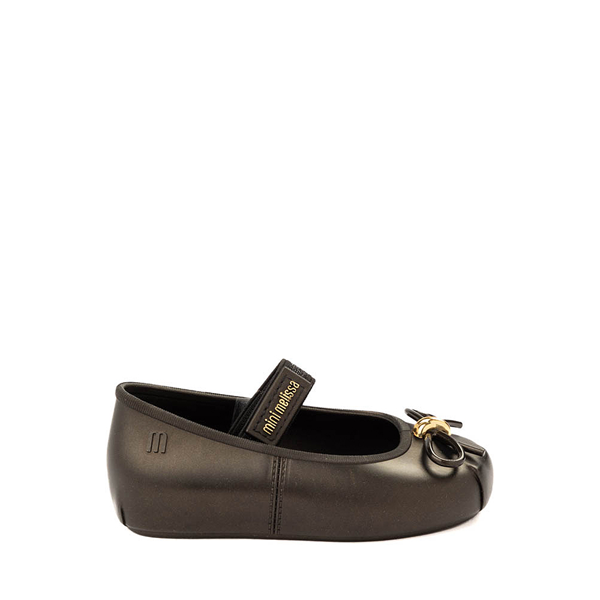 Mini Melissa Sophie Ballet Flat - Toddler / Little Kid - Metallic Black