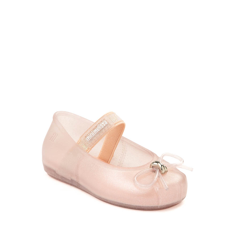 Mini Melissa Sophie Ballet Flat - Toddler / Little Kid - Pearly Pink ...