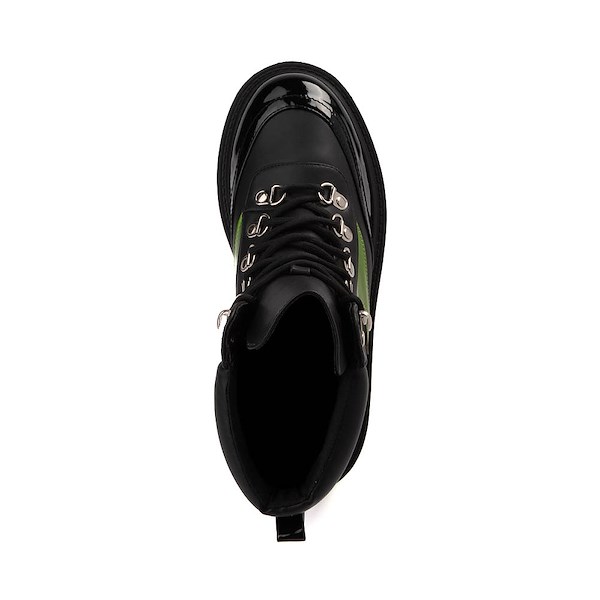 alternate view Womens KOI Footwear Cha Cha Cha Platform Flame Boot - Black / GreenALT2