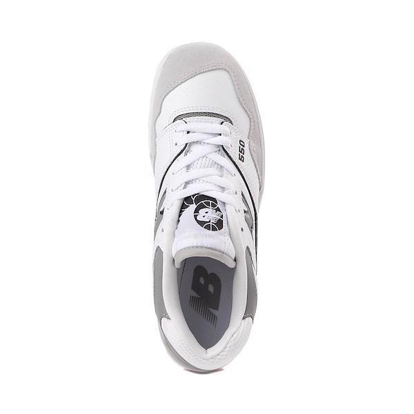 alternate view New Balance 550 Athletic Shoe - White / Slate Grey / Brighton GreyALT2